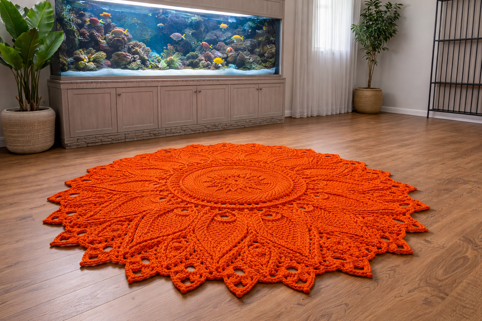 Perlo oranžinės spalvos kilimas „Ulita" - Image 10