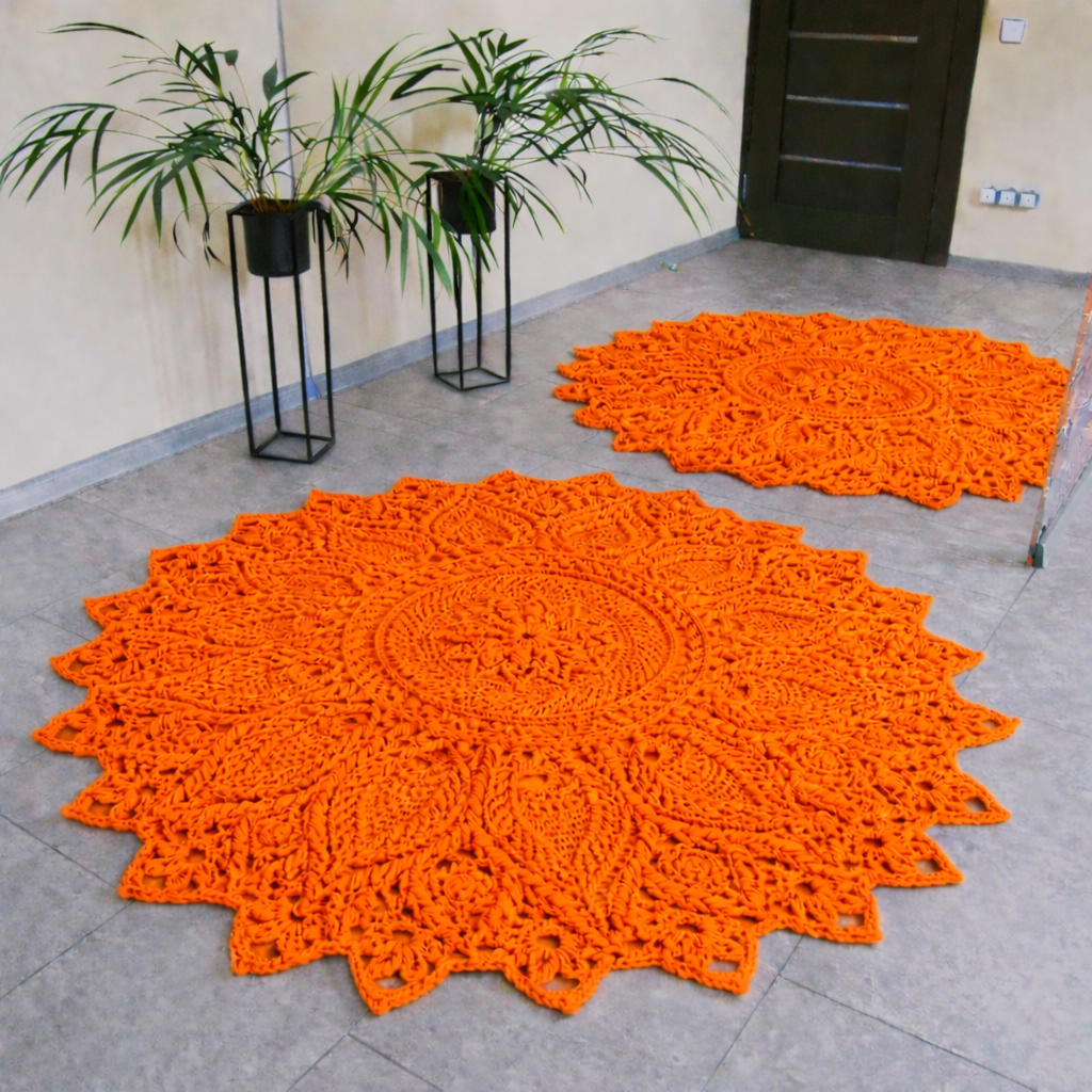 Perlo oranžinės spalvos kilimas „Ulita" - Image 4